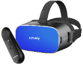 Umety XR headset and controller