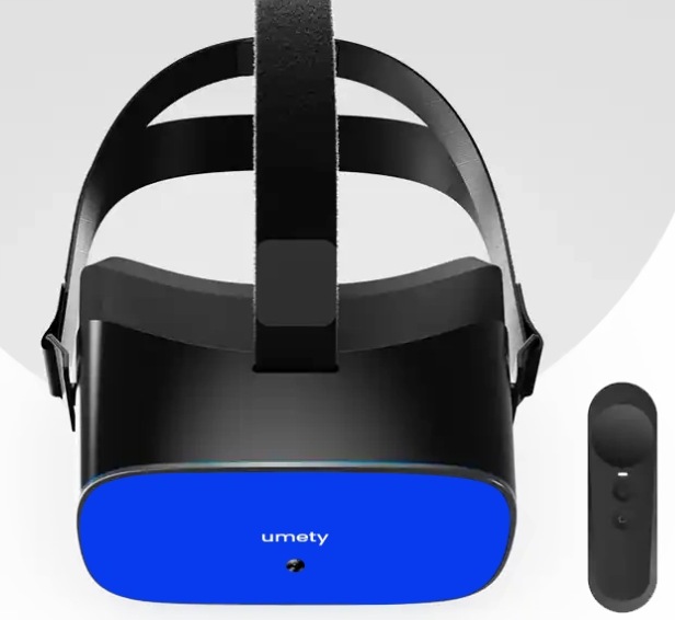 The Umety VR headset and controller